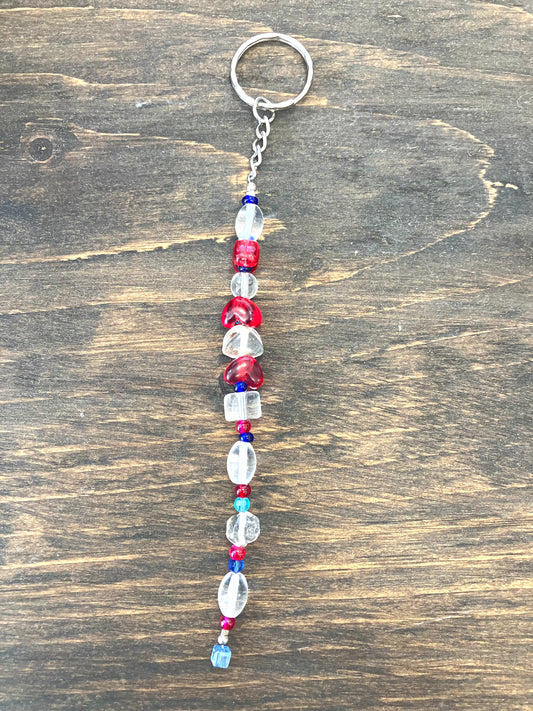 Red and Blue Keychain