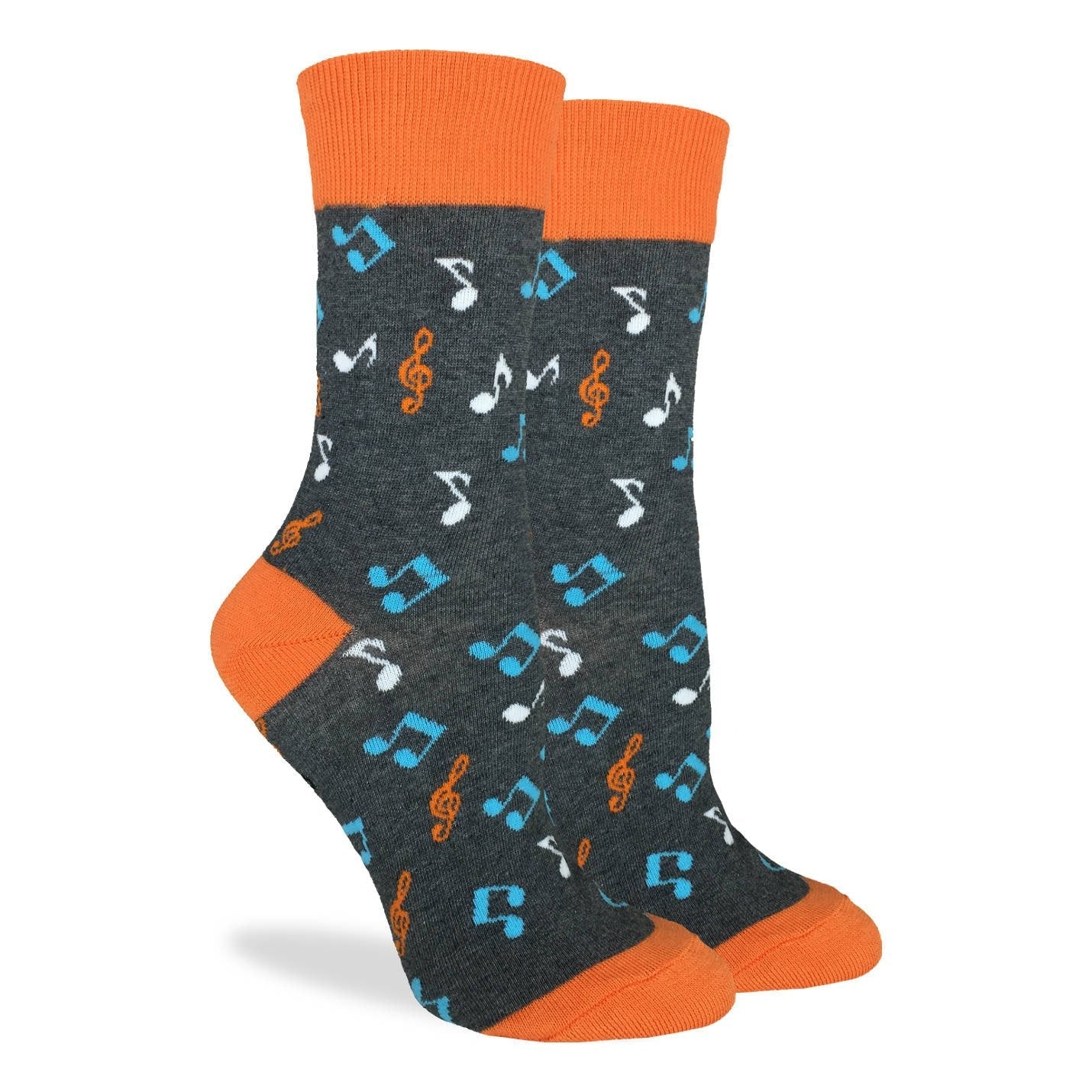 Orange Music Notes Women